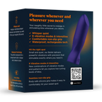 Promescent® Promescent Bullet Vibrator - Waterproof Rechargeable Clitoral Vibe with 27 Modes Dark Purple