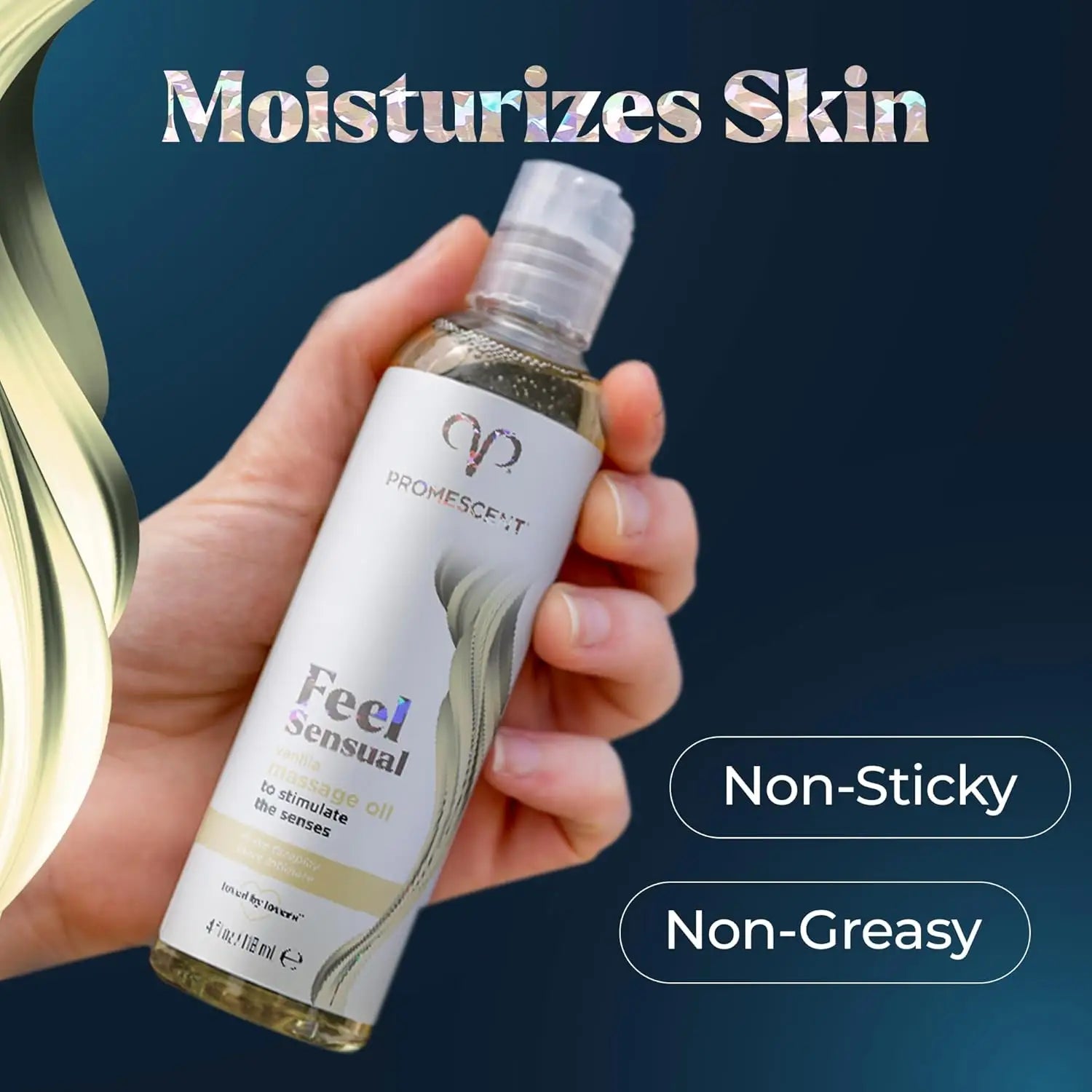 Promescent® Promescent Feel Sensual Vanilla Massage Oil - Hydrating Body 4oz 4 fl. oz.