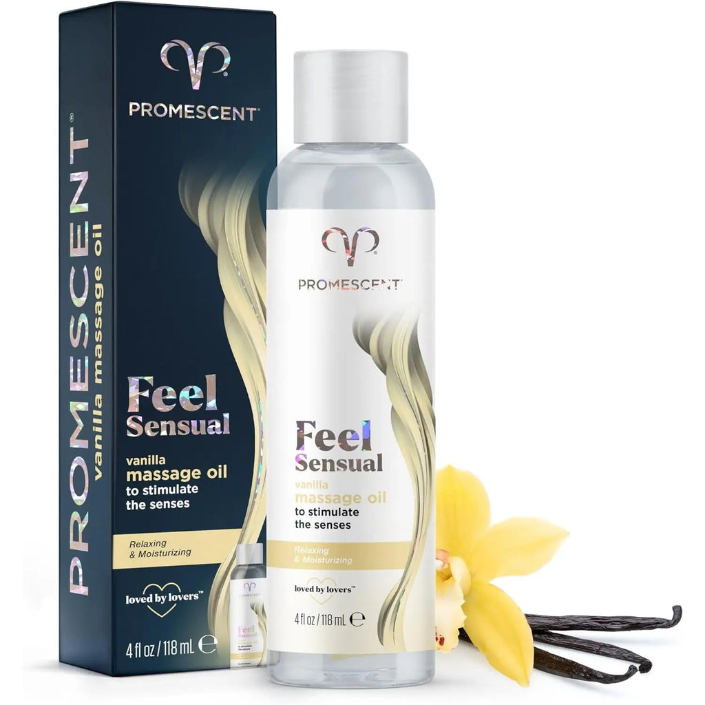 Promescent® Promescent Feel Sensual Vanilla Massage Oil - Hydrating Body 4oz 4 fl. oz.