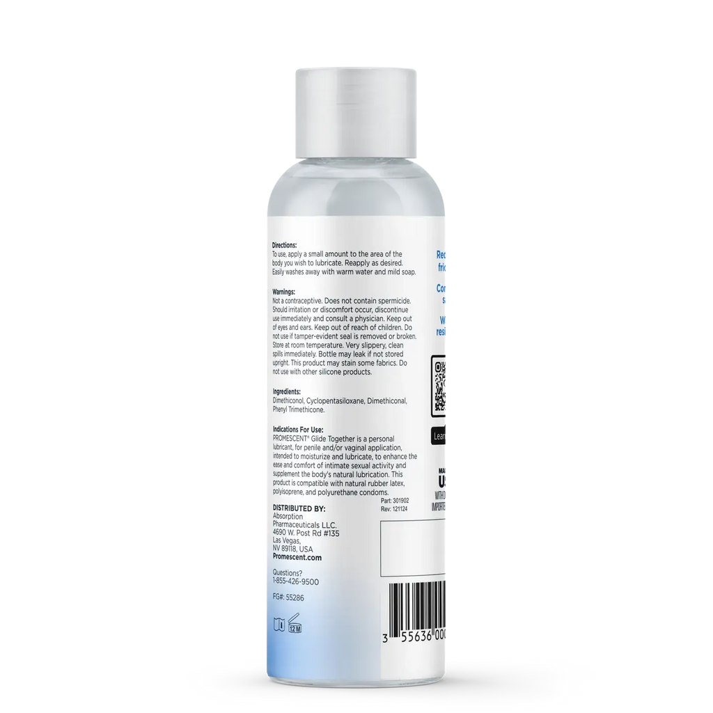 Promescent® Promescent Glide Together Silicone Lube - Long-Lasting Waterproof Personal Lubricant 4 fl. oz.