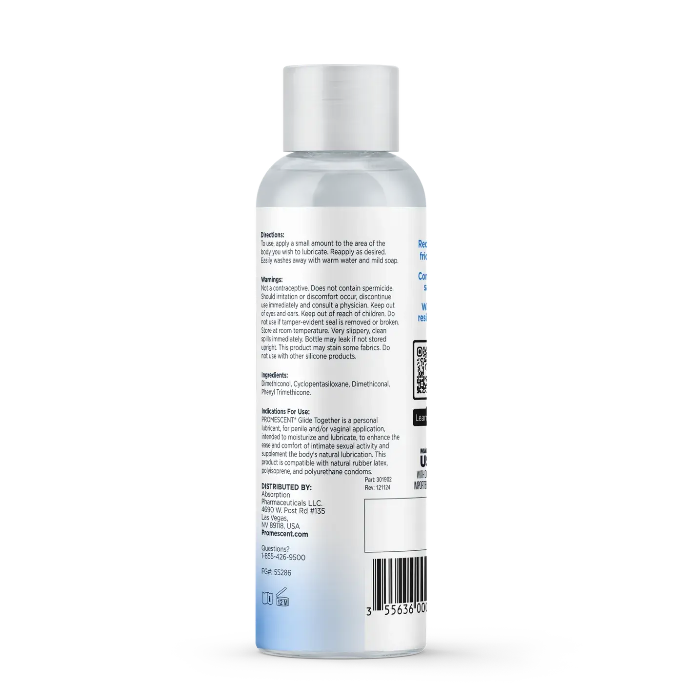 Promescent® Promescent Glide Together Silicone Lube - Long-Lasting Waterproof Personal Lubricant 4 fl. oz.