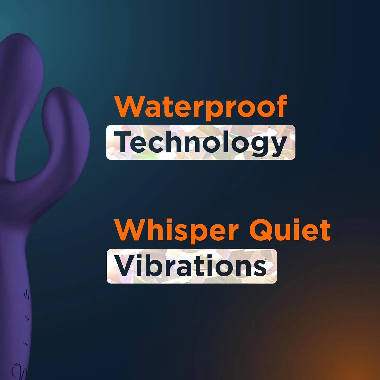 Promescent® Vibe Together Rabbit Vibrator – Dual G-Spot & Clitoral Stimulation Dark Purple