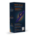 Promescent® Vibe Together Rabbit Vibrator – Dual G-Spot & Clitoral Stimulation Dark Purple