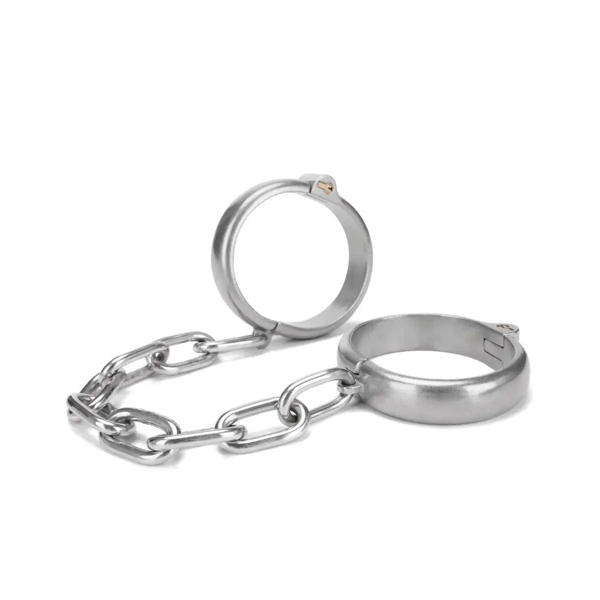 Prowler Red Heavy-Duty Stainless Steel Ankle Cuffs Silver