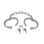 Prowler Red Heavy Duty Stainless Steel Handcuffs Silver