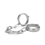 Prowler Red Heavy Duty Stainless Steel Handcuffs Silver