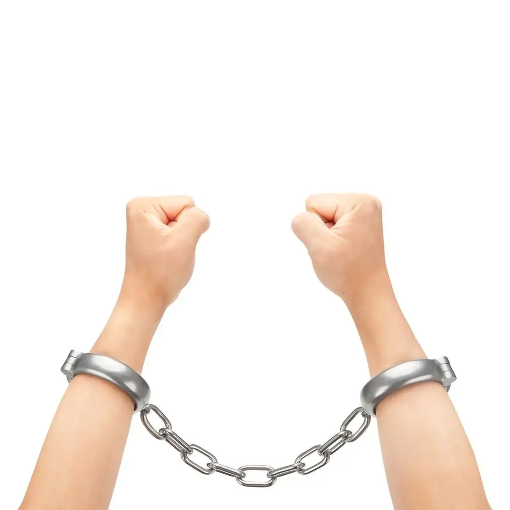 Prowler Red Heavy Duty Stainless Steel Handcuffs Silver