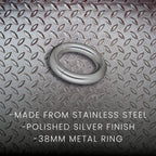 Prowler Red Magnetic Stainless Steel C-Ring - 33mm & 38mm