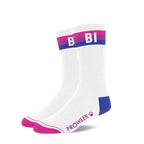 Prowler Red Statement Socks - Crew with Playful Stripes Bi
