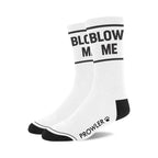 Prowler Red Statement Socks - Crew with Playful Stripes Blow