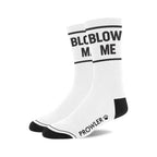 Prowler Red Statement Socks - Crew with Playful Stripes Blow