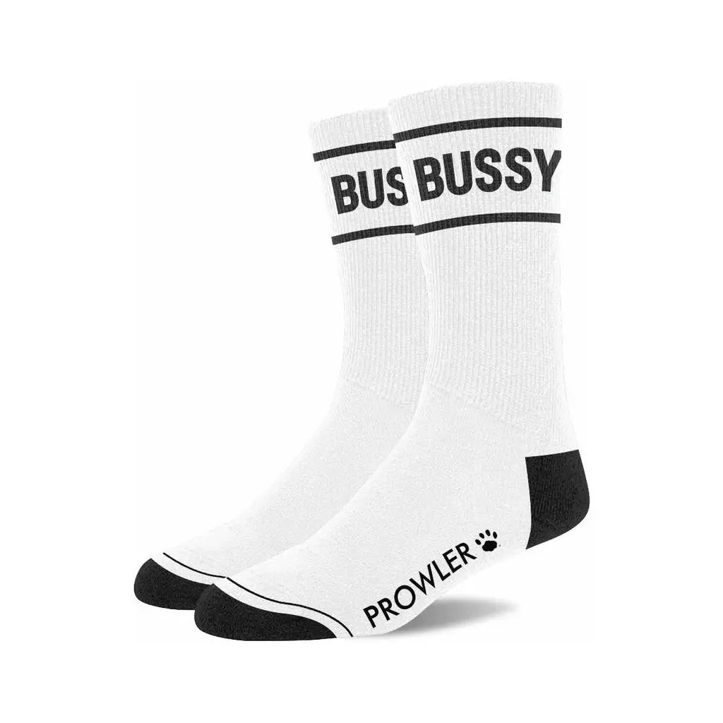 Prowler Red Statement Socks - Crew with Playful Stripes Bussy