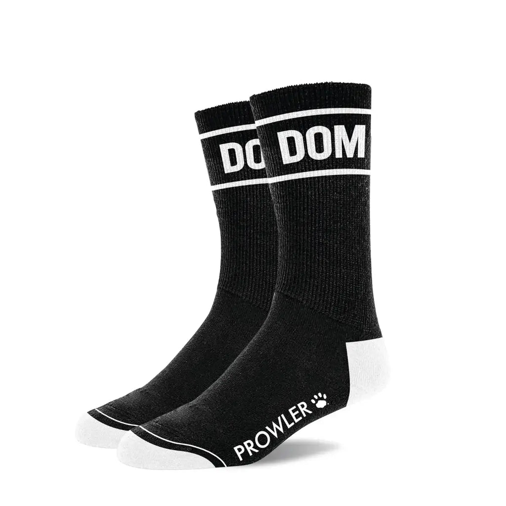 Prowler Red Statement Socks - Crew with Playful Stripes Dom