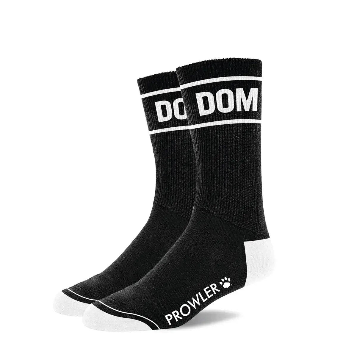 Prowler Red Statement Socks - Crew with Playful Stripes Dom
