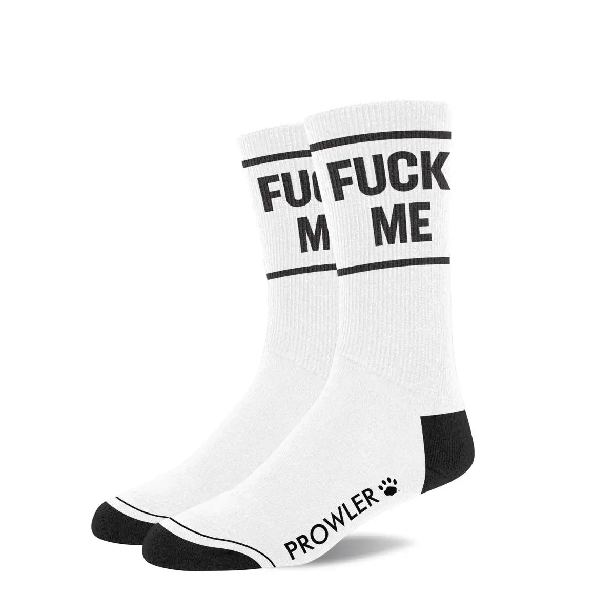 Prowler Red Statement Socks - Crew with Playful Stripes Eff