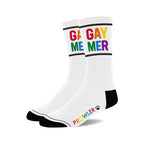 Prowler Red Statement Socks - Crew with Playful Stripes Gaymer