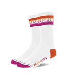 Prowler Red Statement Socks - Crew with Playful Stripes Lesbian