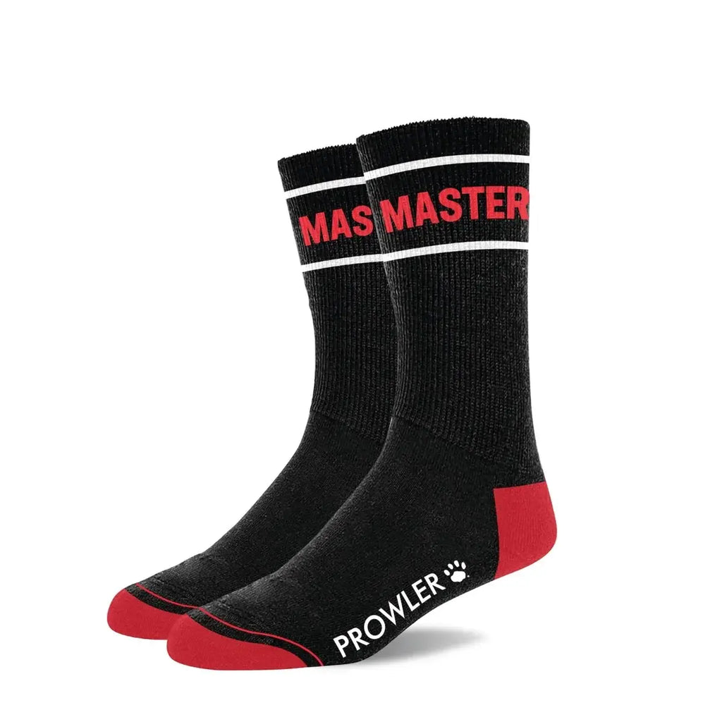 Prowler Red Statement Socks - Crew with Playful Stripes Master