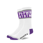Prowler Red Statement Socks - Crew with Playful Stripes Power Bottom