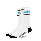 Prowler Red Statement Socks - Crew with Playful Stripes Twink