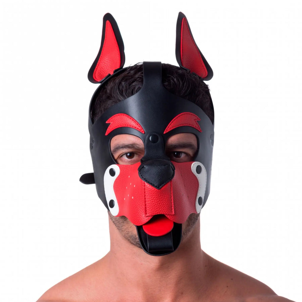 Red Pup Play Hood