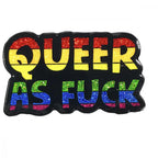 Queer as F*ck Enamel Pin - Rainbow