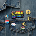 Rainbow Queer as F*ck Enamel Pin