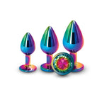 Rear Assets 3 Piece Metal Plug Kit Multicolor Butt