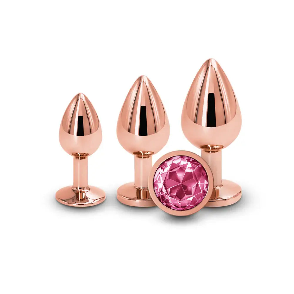 Rear Assets 3 Piece Metal Plug Kit Rose gold Butt