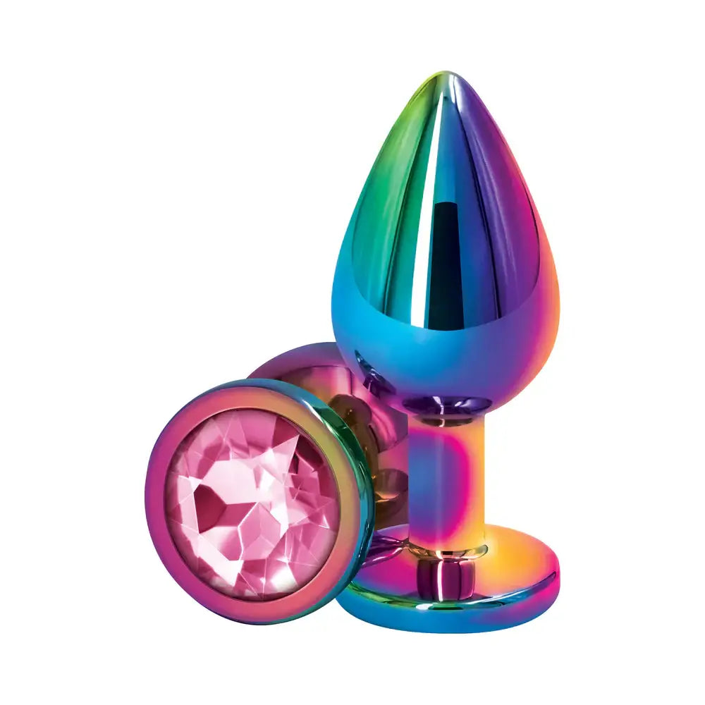 Rear Assets Multicolor Butt Plug - Medium / Pink