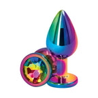 Rear Assets Multicolor Butt Plug - Medium / Rainbow