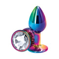 Rear Assets Multicolor Butt Plug - Small / Clear