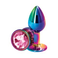 Rear Assets Multicolor Butt Plug - Small / Pink