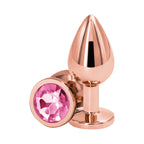 Rear Assets Rose Gold Butt Plug - Medium / Pink