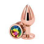 Rear Assets Rose Gold Butt Plug - Medium / Rainbow