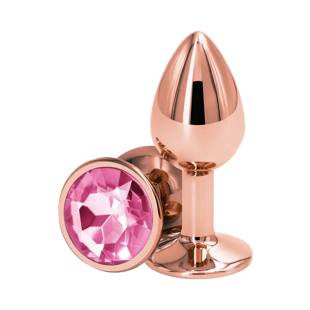Rear Assets Rose Gold Butt Plug - Small / Pink