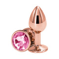 Rear Assets Rose Gold Butt Plug - Small / Pink