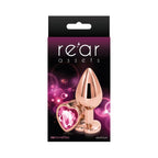 Rear Assets Rose Gold Heart Butt Plug