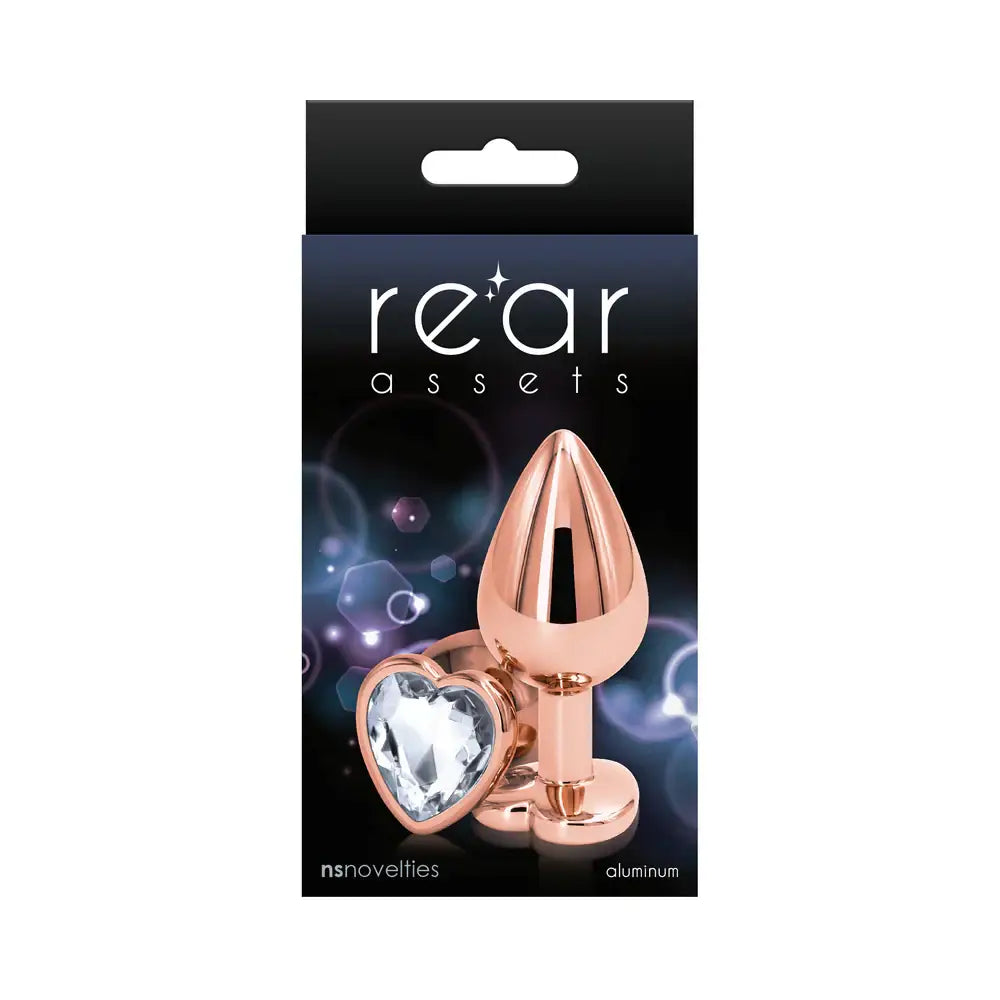 Rear Assets Rose Gold Heart Butt Plug