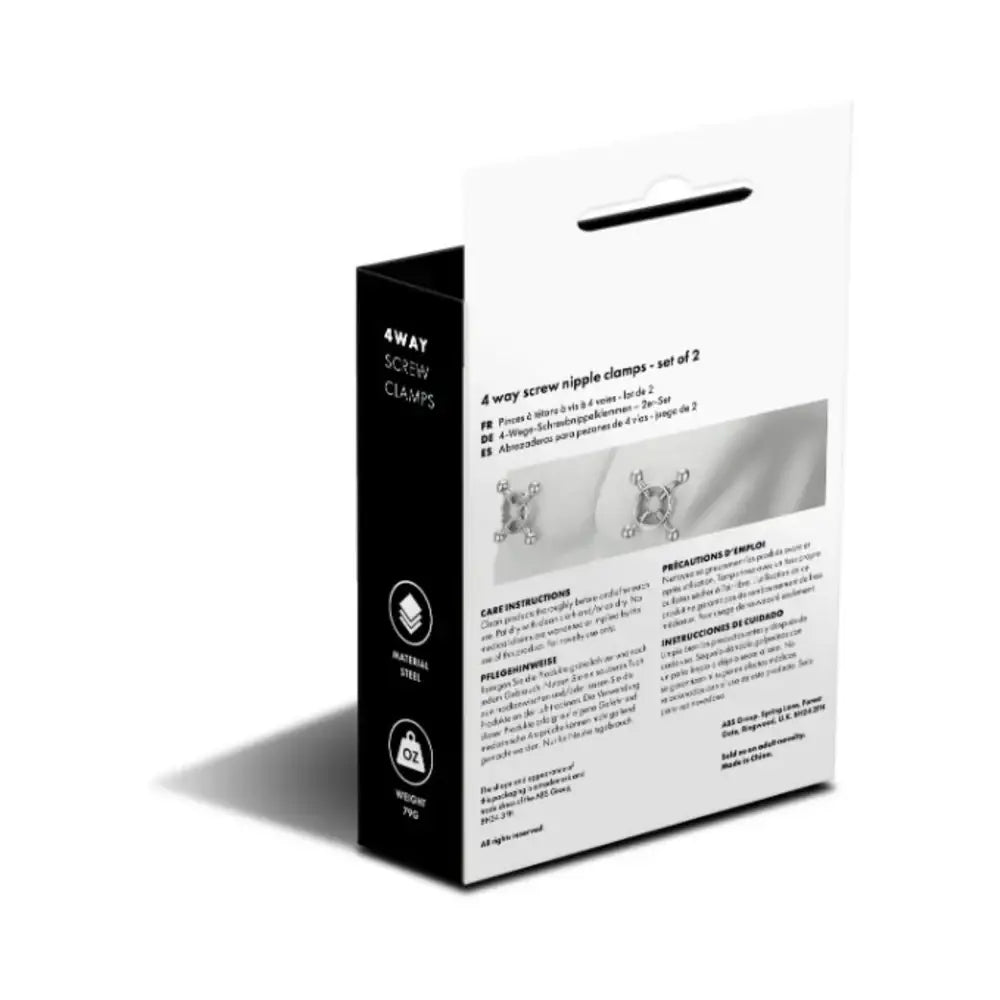 RED 4 Way Screw Nipple Clamp Set - Clamps