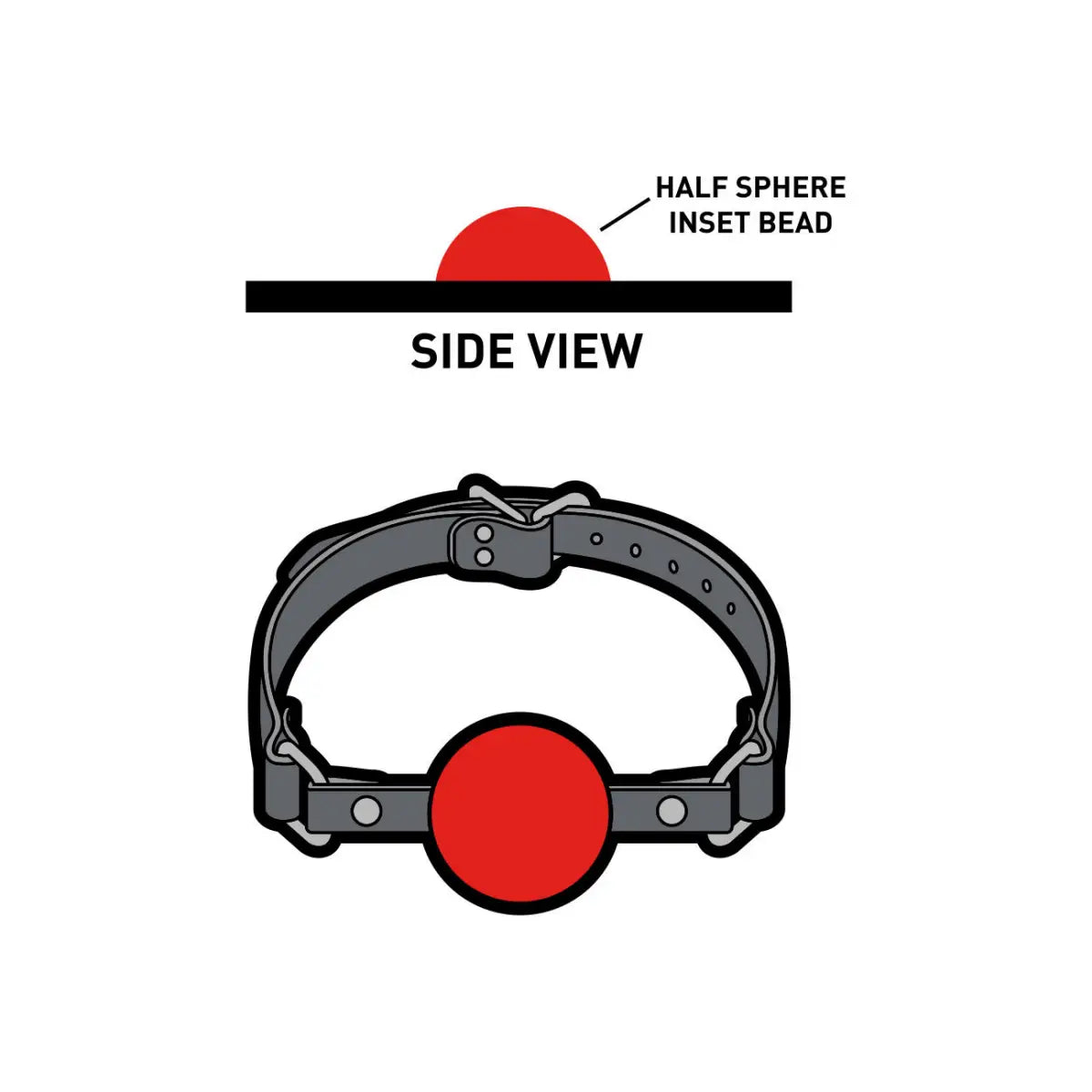 Red Ball Gag Enamel Pin - Rolik®