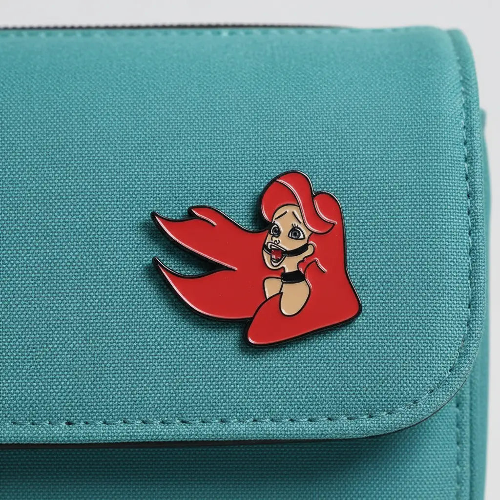 Red The Headed Mermaid Enamel Pin