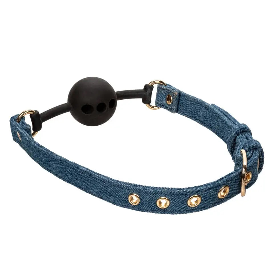 Ride 'em™ Premium Denim Collection Ball Gag - Rolik®