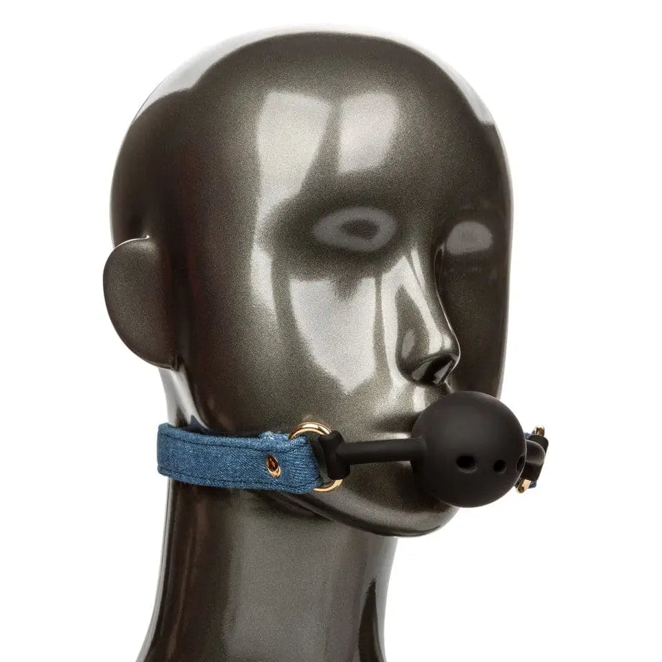 Ride 'em™ Premium Denim Collection Ball Gag - Rolik®