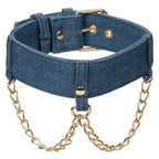 Ride 'em™ Premium Denim Collection Collar with Leash - Rolik®