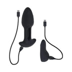 Black Rim Shot Remote Flickering and Vibrating Plug