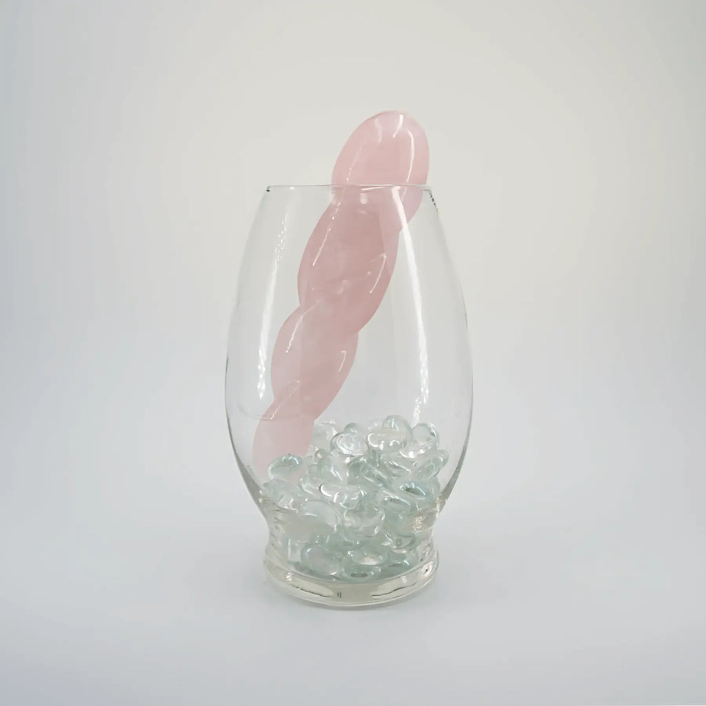Ripplea Rose Quartz Wand / 7’’ Dildo