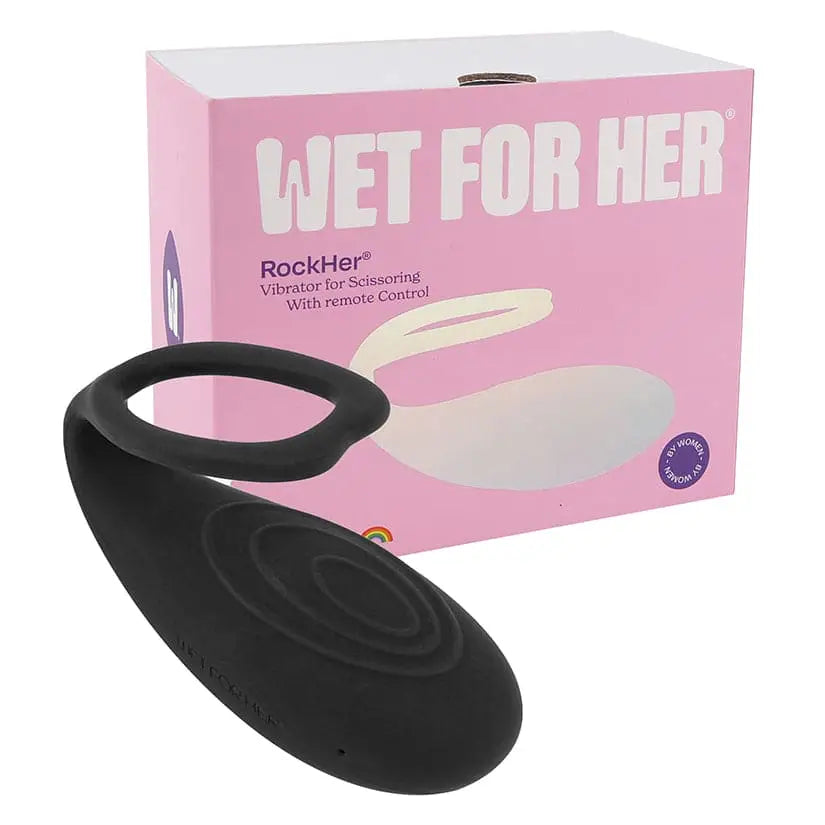 RockHer® 2.0 Mini Scissoring Vibrator with Remote Control Black - Rolik®