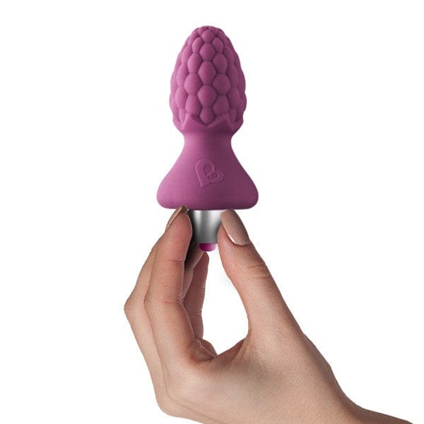 Rocks - Off® Ass - Berries Raspberry Vibrating Butt Plug - Rolik®