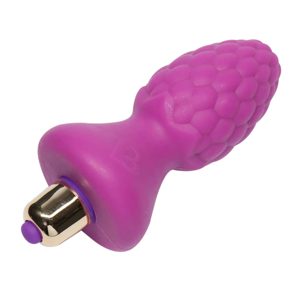 Rocks - Off® Ass - Berries Raspberry Vibrating Butt Plug - Purple